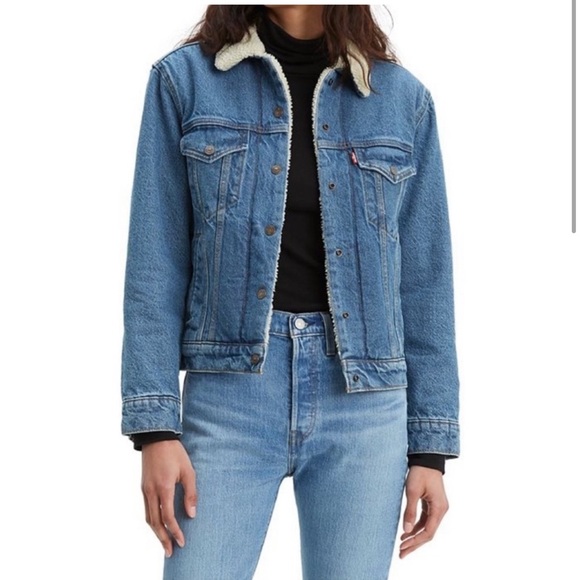 Levi’s Denim and Sherpa Jacket - Picture 3 of 9